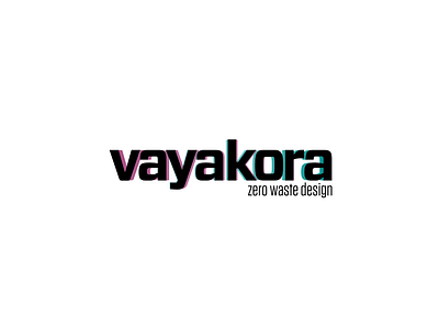 Vayakora brand branding colour palette design eco eco design flat font logo simple texture type typography vector zero waste