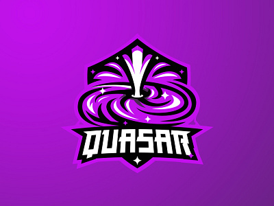 QUASAR 3d animation black hole black hole logo branding esports logo graphic design logo logos motion graphics sports logo ui