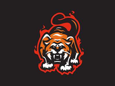 TIGER 3d animation branding esports logo graphic design logo mascot logo motion graphics sports logo tiger ui