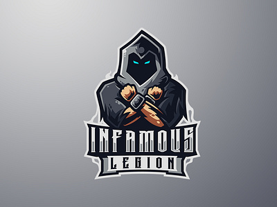 INFAMOUS LEGION 3d animation branding esports logo graphic design infamous legion logo logos motion graphics sports logo ui wizard wizard logo