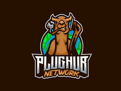 PLUGHUB NETWORK 3d aniimal logo animal animation branding camel camel logo graphic design logo logos motion graphics ui