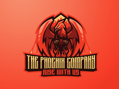 THE PHOENIX COMPANY RISE WITH US 3d animal animal logo animation branding eagle eagle logo esports logo graphic design logo logo design motion graphics phoenix phoenix logo sports logo ui