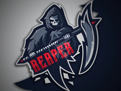 REAPER logo adobe design gamers gaming graphic illustration logo mascot streamer ui ux vector