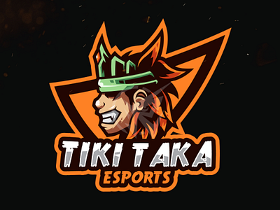 Tiki taka logo adobe branding design mascot esport logo illustration indentity design logo design logo gaming mascot logo portfolio sport logo streamers logo