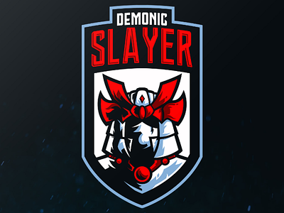 Demonic Slayer (LOGO FOR SALE) art demon design inspiration design logo esport logo esports team logo logo design logo gaming portfolio samurai logo slayer sport logo streamers logo youtuber logo