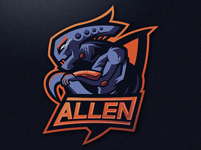 ALLEN (LOGO FOR SALE) esport esport logi logo logo design logo gaming mascot design portfolio sport sport logo streamer logo youtuber logo