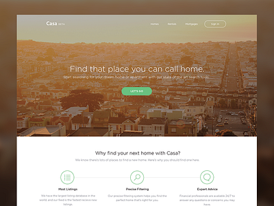 Casa Landing Page