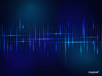 Stream of binary code design vector