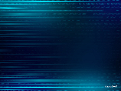 Stream of binary code design vector