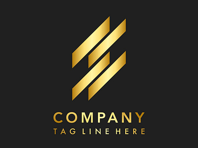 Luxury Company Logo beauty branding business business agency community company design gold icon illustration lettering logo vector