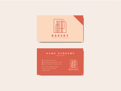 Coffee shop business card template vector