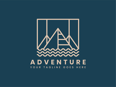 Outdoor adventure logo badge template