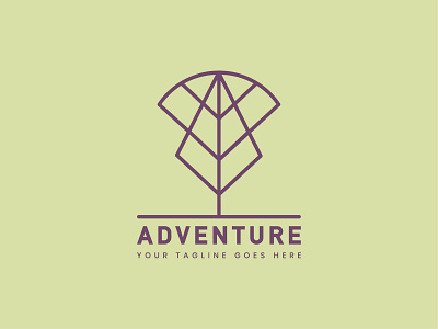 Outdoor adventure logo badge template adventure badge branding camping illustration logo minimal minimal badge minimal logo mountain outdoor outdoor logo red summer sunet template travel