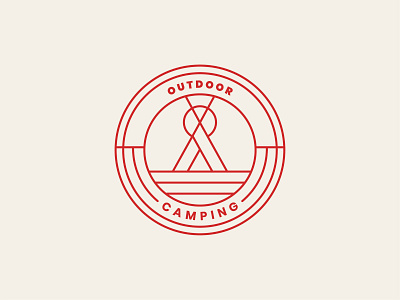 Outdoor adventure logo badge template