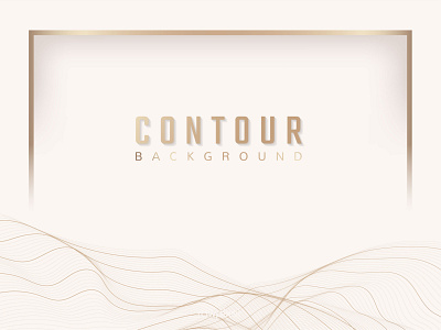 Contour line background frame