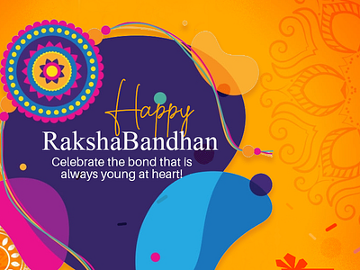 Happy Raksha Bandhan to all brother campaign celebration enjoy festival graphic design indian love project raksha bhandhan sister