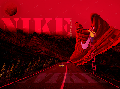 Nike Shoe branding graphic design photoediting photoshop