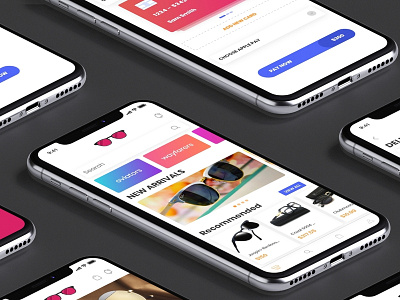 Eyewear Ecommerce application design by @waioz_offl
