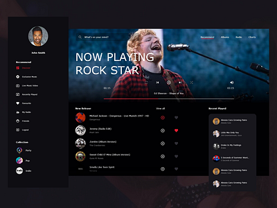 A music streaming application concept music streaming ui waioz windows application