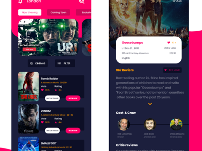 A cinema hall ticket booking app design. by WAIOZ Consultancy Services ...