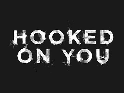 Hooked On You design halloween hooked lettering s77 typography