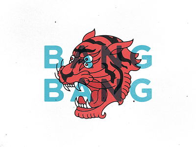 Bang Bang! bang design illustration retro tattoo texture tiger typography