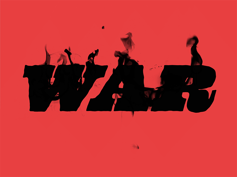 WAR! V ammo animation gif guns illustration lettering typography war