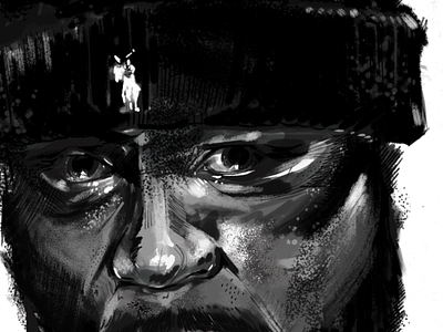 Rap Lords: SEAN P! wip bw hip hop mixed media portrait rap sean price