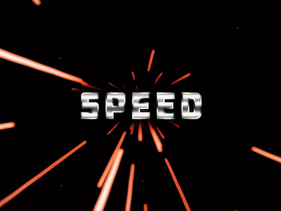 Speed animation cyberpunk lasers retro smoke speed typography