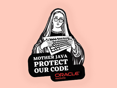 Mother Java code developer java netsuite oracle sticker