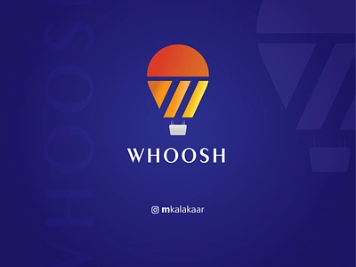 Whoosh creative crown dailylogochallenge day2 design graphicdesign graphicdesigner hotairballoon logo logodesign logodesigner mkalakaar whoosh