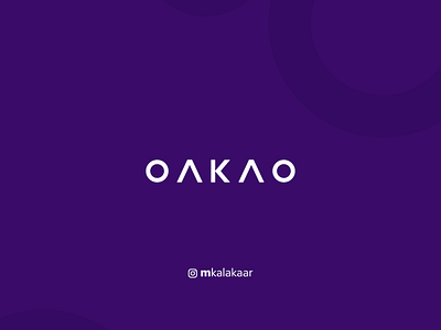 OAKAO Fashion Brand brand brandidentity branding creative dailylogochallenge day7 design fashion graphicdesign graphicdesigner logo logodesign mkalakaar oakao wordmark