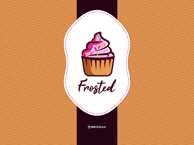 Frosted Cupcake branding creative cupcake cupcake logo dailylogo dailylogochallenge dailylogodesign day18 design frosted graphic graphicdesign graphicdesigner graphicdesigns kalakaar logo logodesigner logolove logomaker mkalakaar