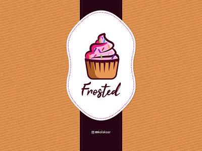 Frosted Cupcake branding creative cupcake cupcake logo dailylogo dailylogochallenge dailylogodesign day18 design frosted graphic graphicdesign graphicdesigner graphicdesigns kalakaar logo logodesigner logolove logomaker mkalakaar