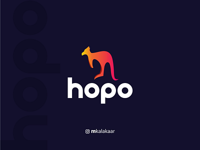 Hopo Logo brand branding creative dailylogo dailylogochallenge dailylogodesign day19 design graphicdesign graphicdesigner hopo kalakaar kangaroo logo logodesign logodesigner logolove logomaker logotype mkalakaar
