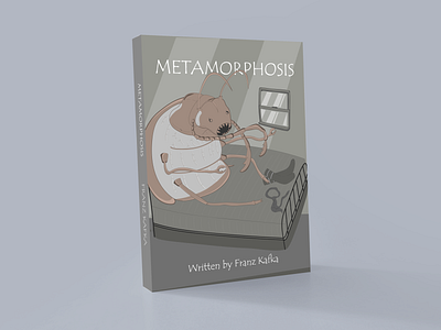 Metamorphosis Book Cover Mockup adobe book design cover design design editorial flat illustration illustrator photoshop typography vector