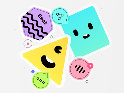 YABI CARD 2 app branding color cute design