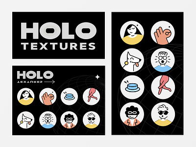 HOLO Q-Design app black brand brand design clean ui colors cute design illustraion pentools ui uiux vitor
