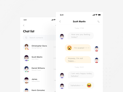 Chat interface app branding design icon ui