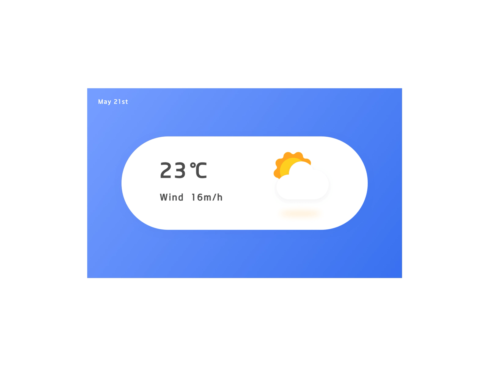 Weather module animation design flat icon ui weather