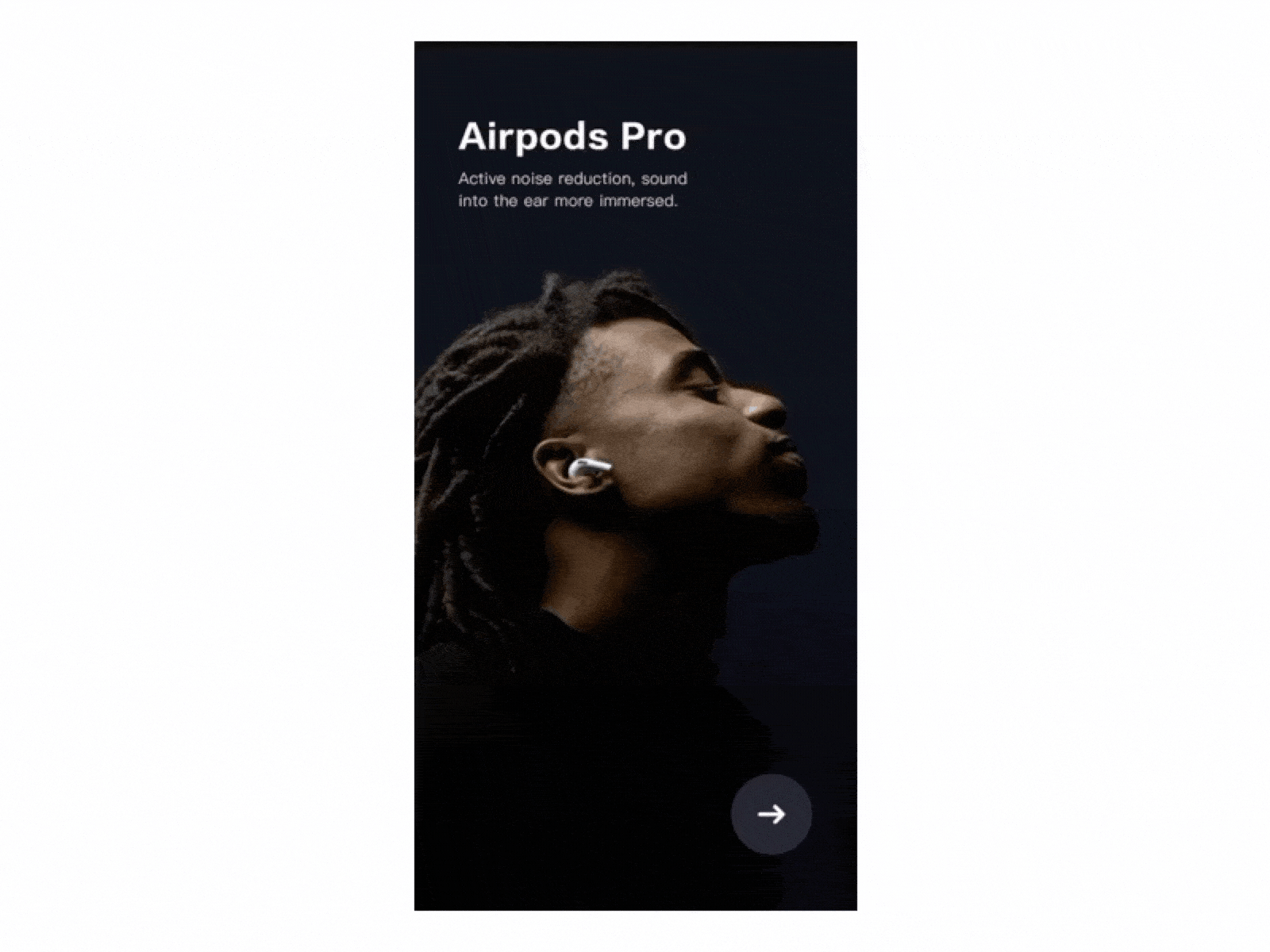 Airpods Pro airpods animation app app design design flat music sound ui wireless