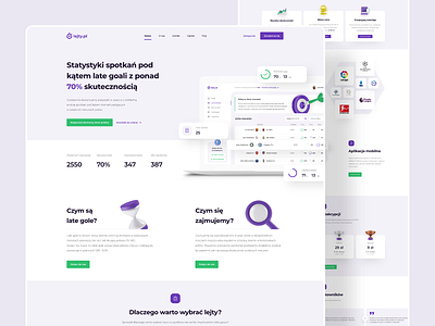 ⚽ lejty.pl - Landing page branding design landing page landingpage layout ui ux vector web webdesign