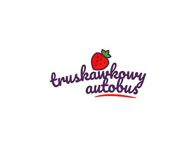 Strawberry Bus branding bus design logo strawberry vector