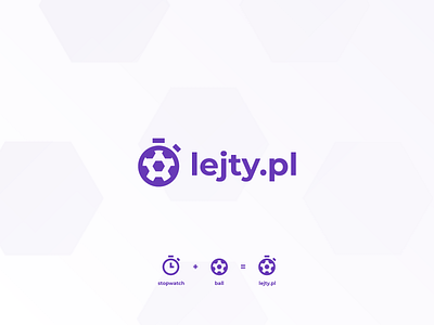 Lejty.pl Logo ball bookmaker branding design football lejty logo logotype sport sports sports logo stopwatch vector