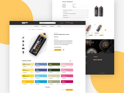 Montana Cans Product Page branding design landing page landingpage layout ui ux vector web webdesign