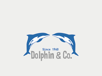 Logo for Dolphin and Co. 2d logo art logo design illustration logo logo alphabet logo design logo design concept