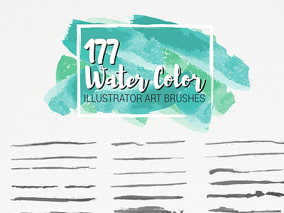 Water Color Art Brushes ai brush brush brush set design illustration illustrator illustrator brush vector watercolor