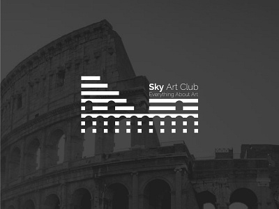 Sky Art Club logo design art logo logodesign