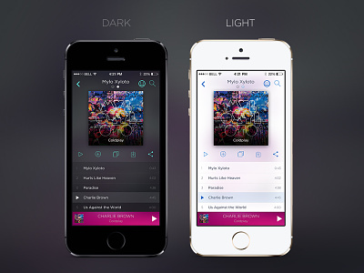 Music Player App Concept ios iphone music player ui design