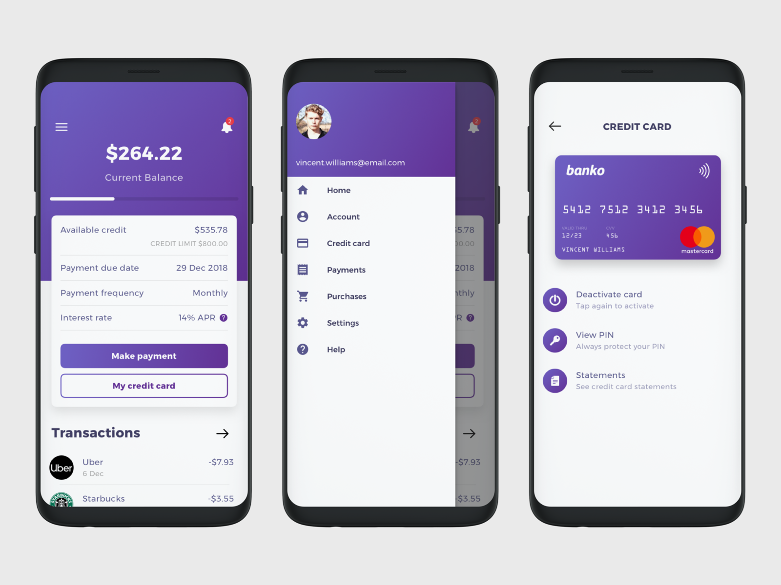 Exploration - Financial/Banking app by Adhi Wicaksono on Dribbble